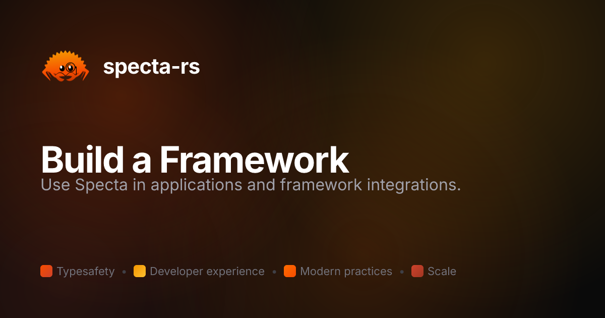 Build a Framework